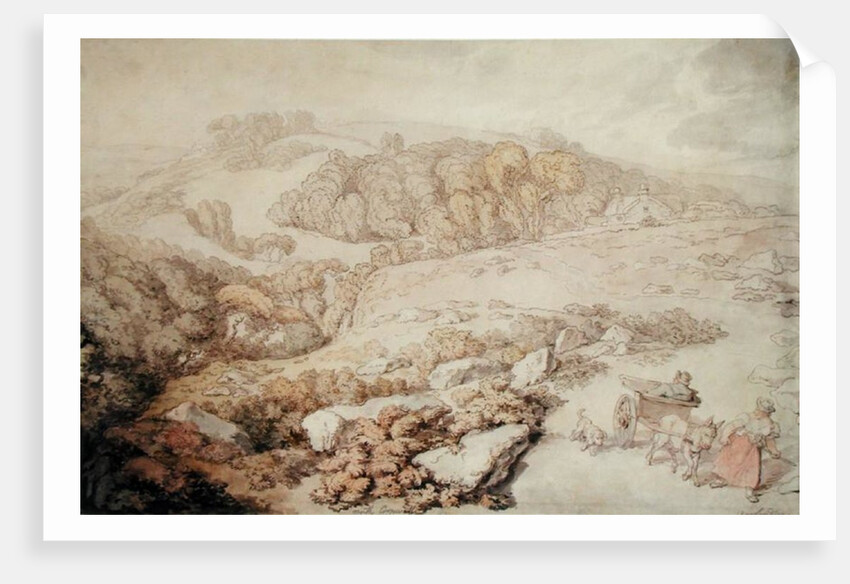 Bodmin Moor, North Cornwall, c.1825 by Thomas Rowlandson