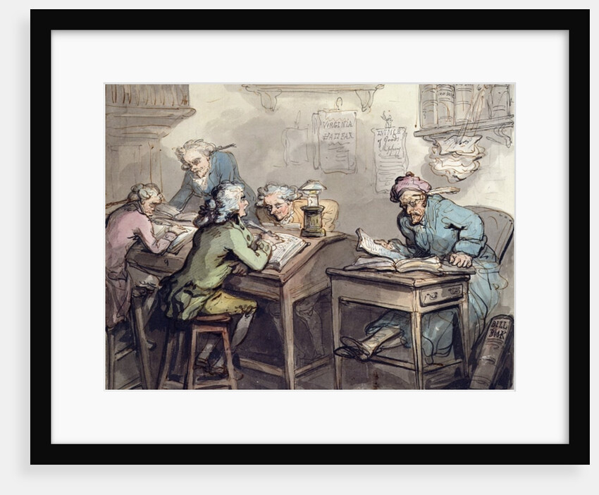 A Merchant's Office, 1789 by Thomas Rowlandson