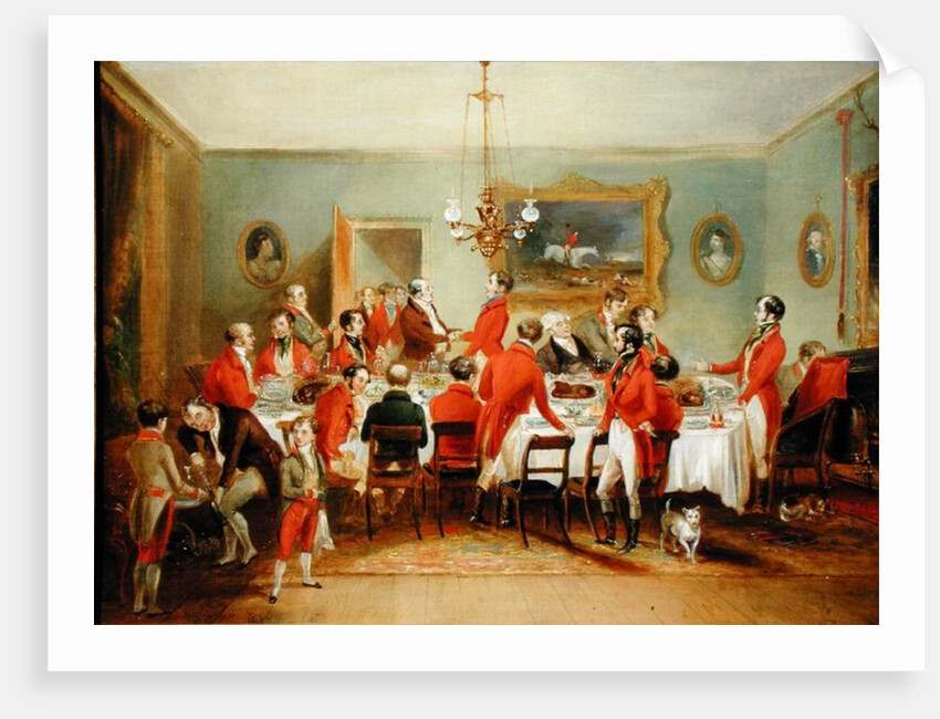 The Hunt Breakfast, Bachelor's Hall, 1836 by Francis Calcraft Turner