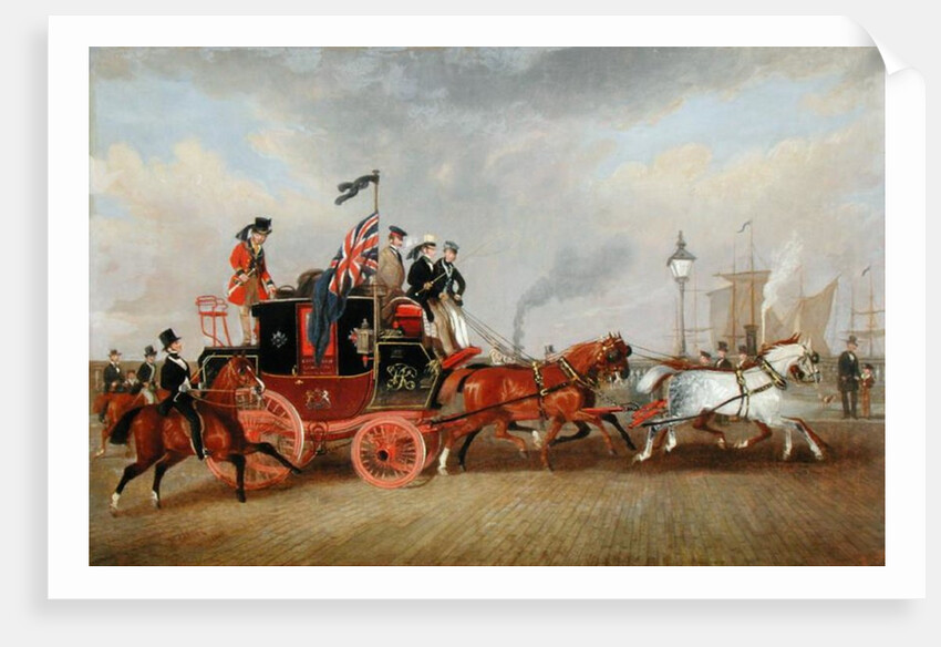 The Last of the Mail Coaches: The Edinburgh-London Royal Mail at Newcastle-upon-Tyne, 5th July 1847, 1848 by James Pollard