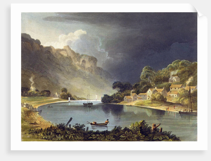 View down the River at the New Weir by A.V. Copley Fielding