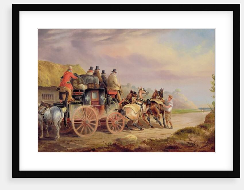 Mail Coaches on the Road: The 'Quicksilver' Devonport-London Royal Mail about to Start with a New Team by Charles Cooper Henderson