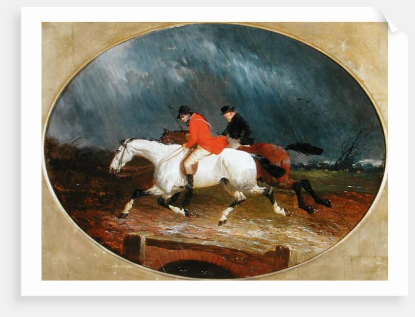 The Return from the Hunt in the Rain by John Frederick Herring Jnr