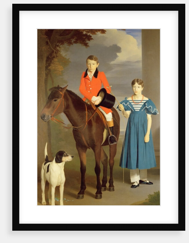 John Gubbins Newton and his Sister Mary, 1832-33 by Robert Burnard