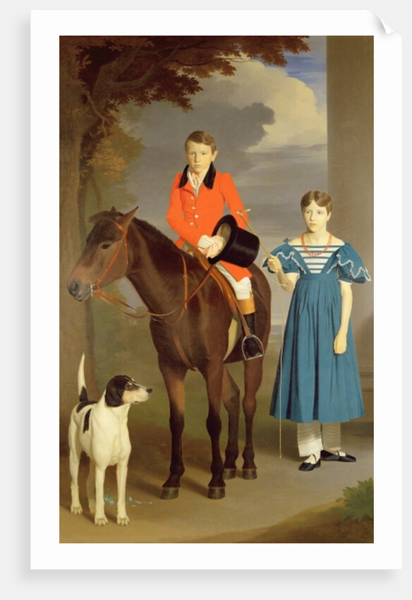John Gubbins Newton and his Sister Mary, 1832-33 by Robert Burnard