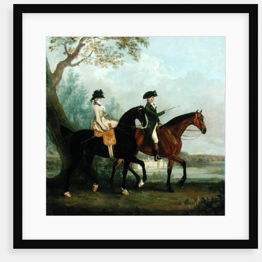 The Hon. Marcia Pitt Riding with her Brother, the Hon. George Pitt in the Park of Stratfield Saye House, 1782 by Thomas Gooch