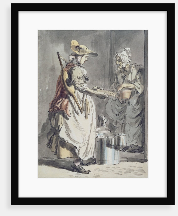 London Cries: A Milkmaid, c.1759 by Paul Sandby