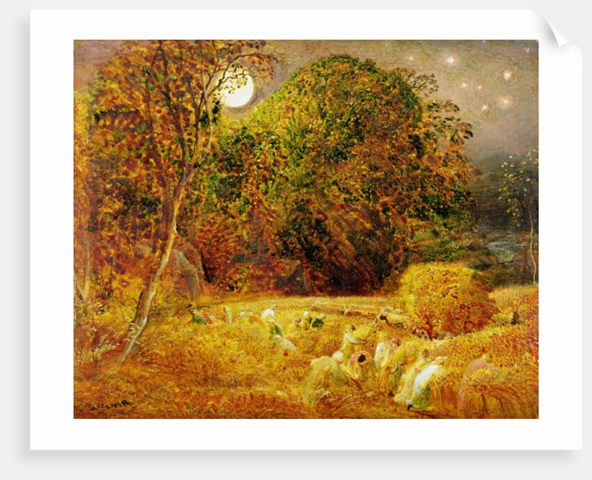 The Harvest Moon, 1833 by Samuel Palmer