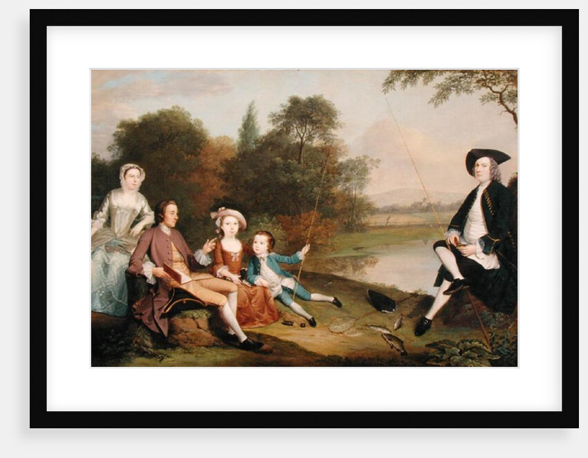 Portrait of a Family, traditionally known as the Swaine family of Fencroft, Cambridgeshire, 1749 by Arthur Devis