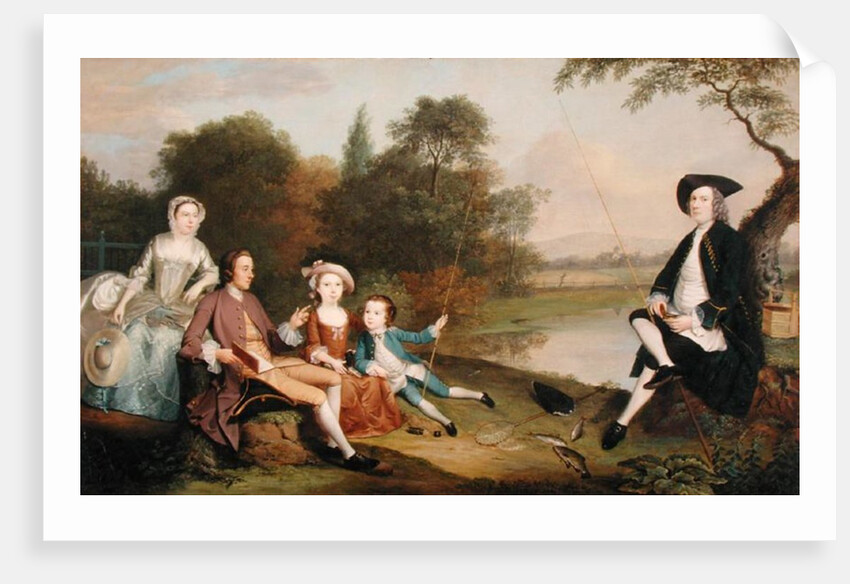 Portrait of a Family, traditionally known as the Swaine family of Fencroft, Cambridgeshire, 1749 by Arthur Devis