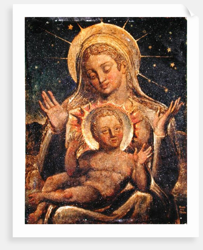 Virgin and Child, 1825 by William Blake