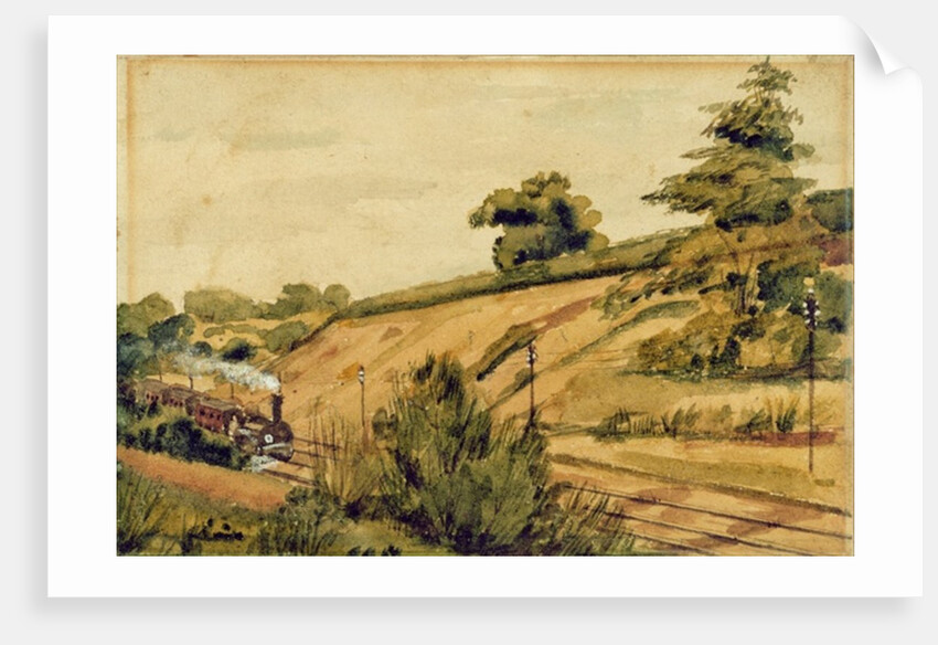 Landscape with Train, 1854 by Edward W. Fitch