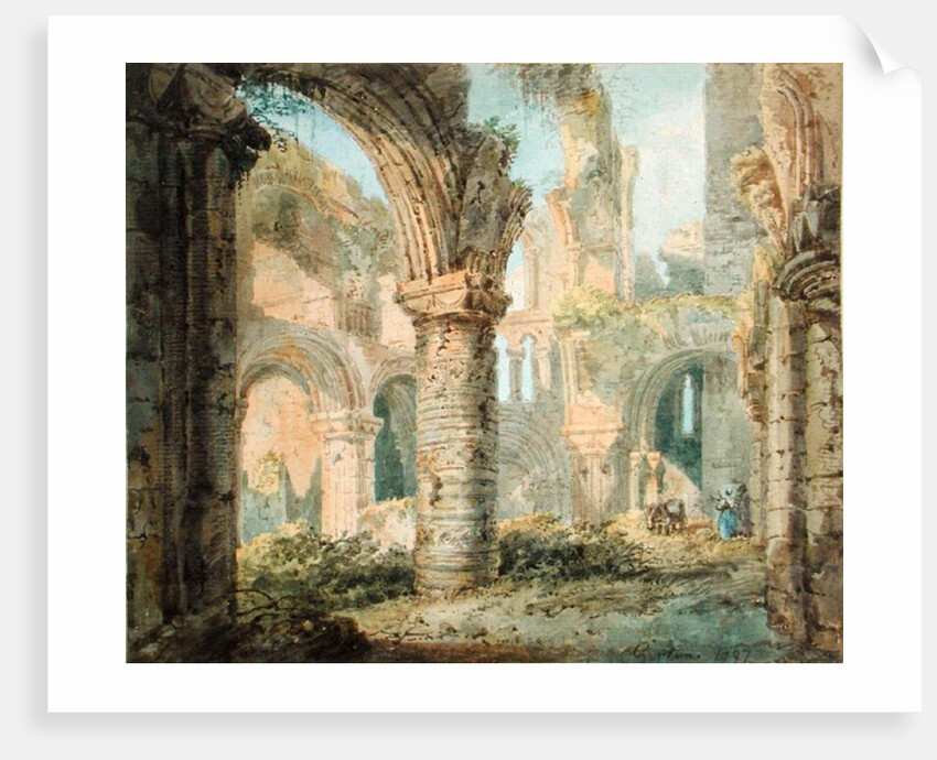 St. Cuthbert's Holy Island, 1797 by Thomas Girtin