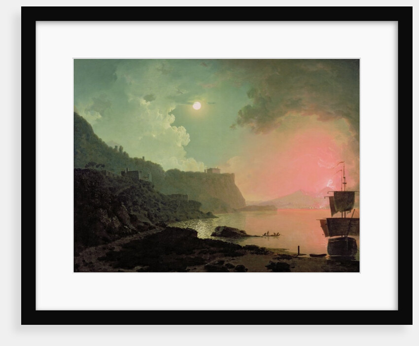 Vesuvius from Posillipo, c.1788 by Joseph Wright of Derby