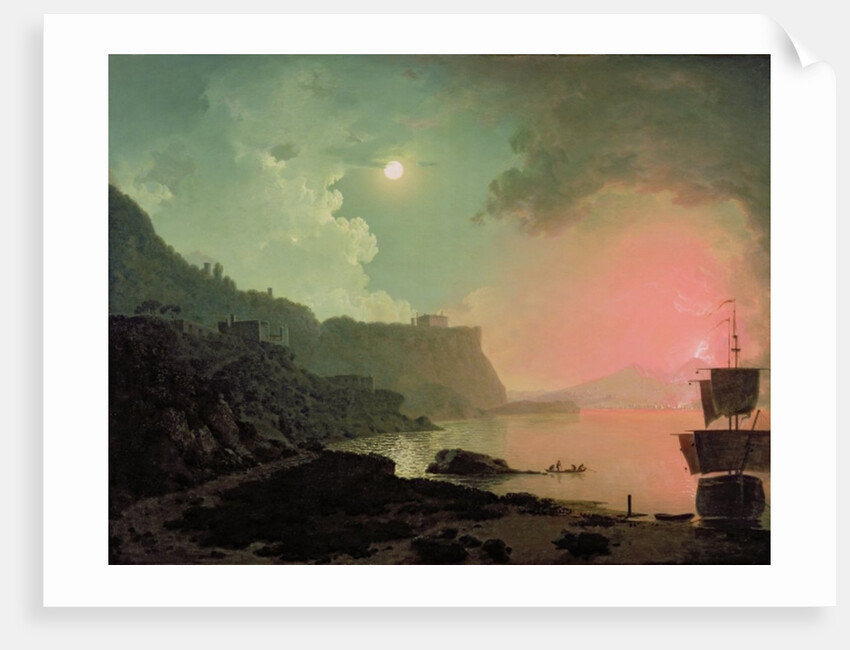 Vesuvius from Posillipo, c.1788 by Joseph Wright of Derby