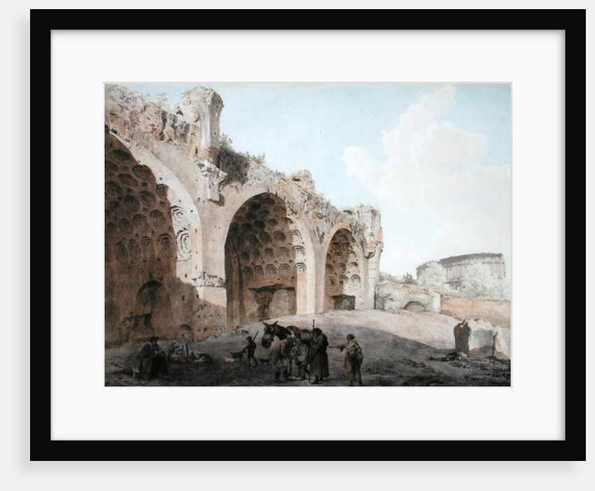 View in the Roman Forum 1779 by Abraham Louis Rudolph Ducros