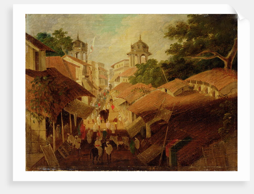 Street in Patna, c.1825 by Charles D'Oyly