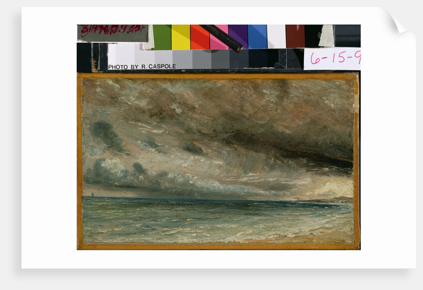 The Coast at Brighton - Stormy Evening, c.1828 by John Constable