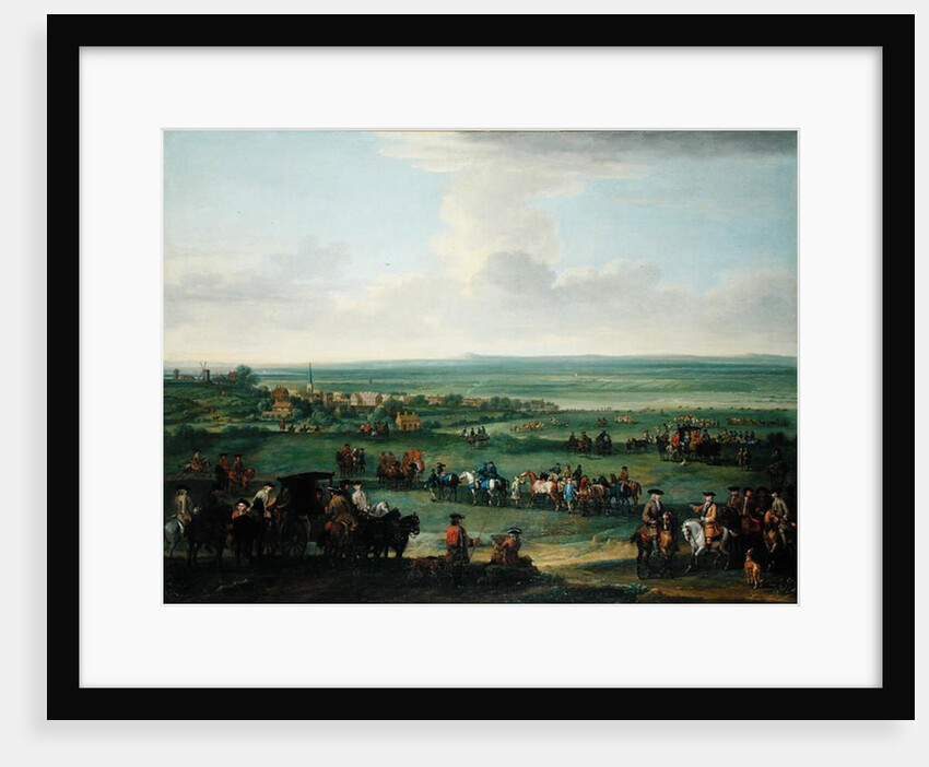 George I at Newmarket, 4th or 5th October 1717, c.1717 by John Wootton