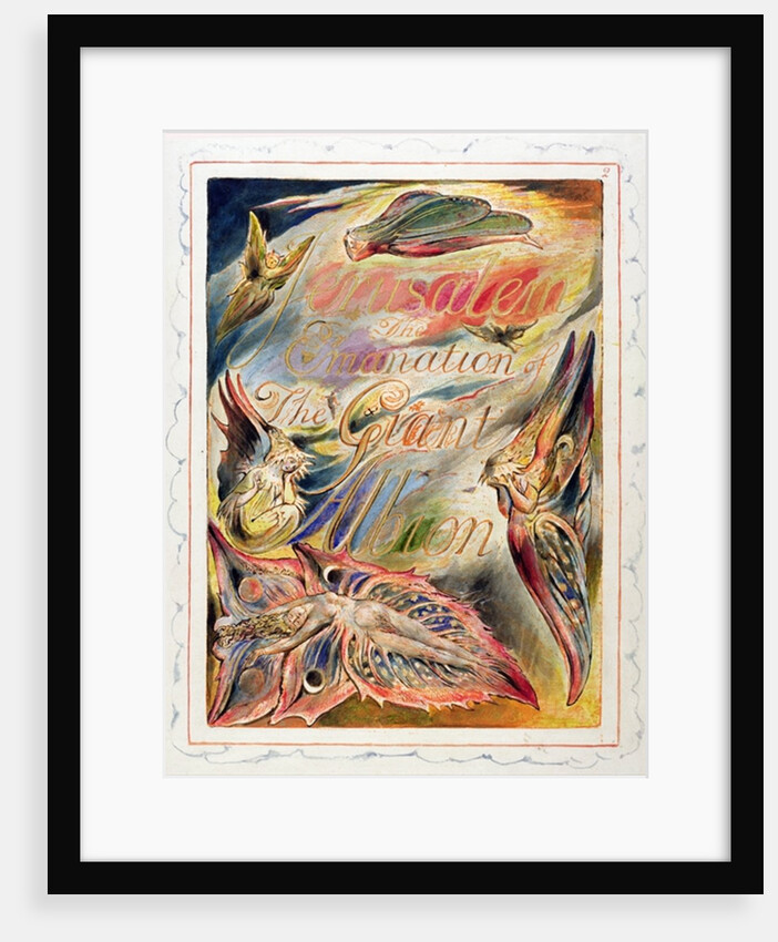 Title Page for 'Jerusalem: The Emanation of the Giant Albion, 1804-20 by William Blake