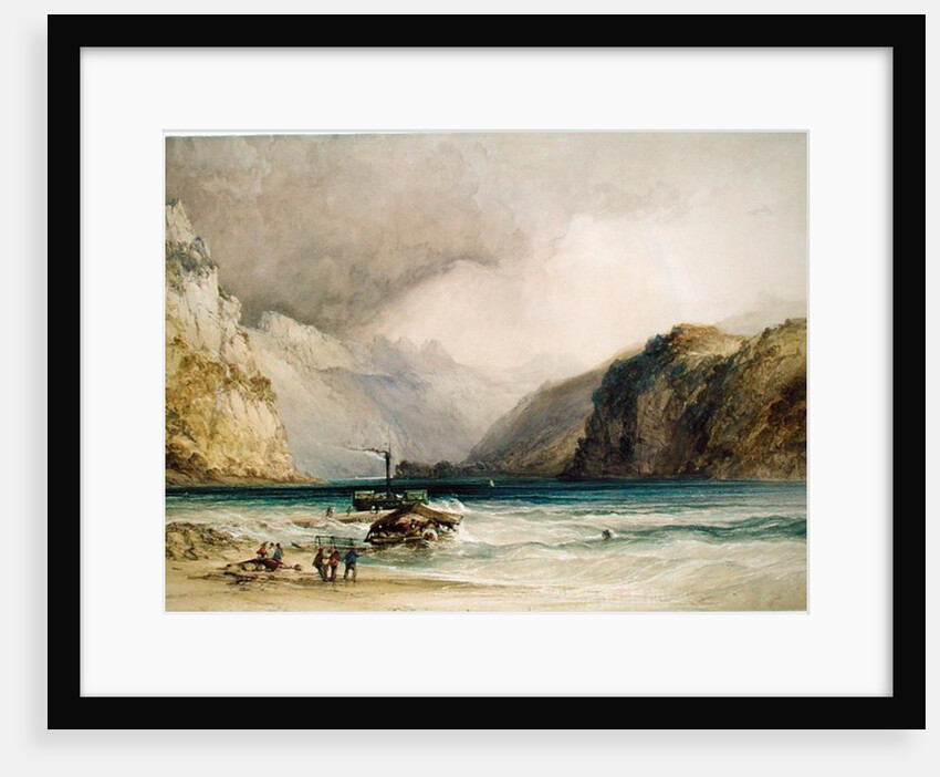Wallenstadt, from Wesen, Switzerland, 1842 by William Callow