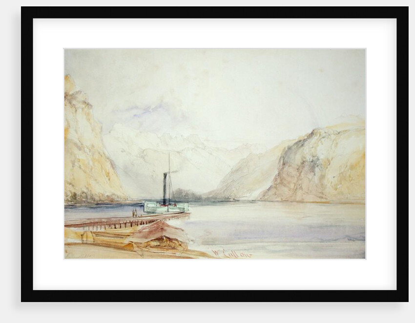 Wallenstadt, from Wesen, Switzerland by William Callow