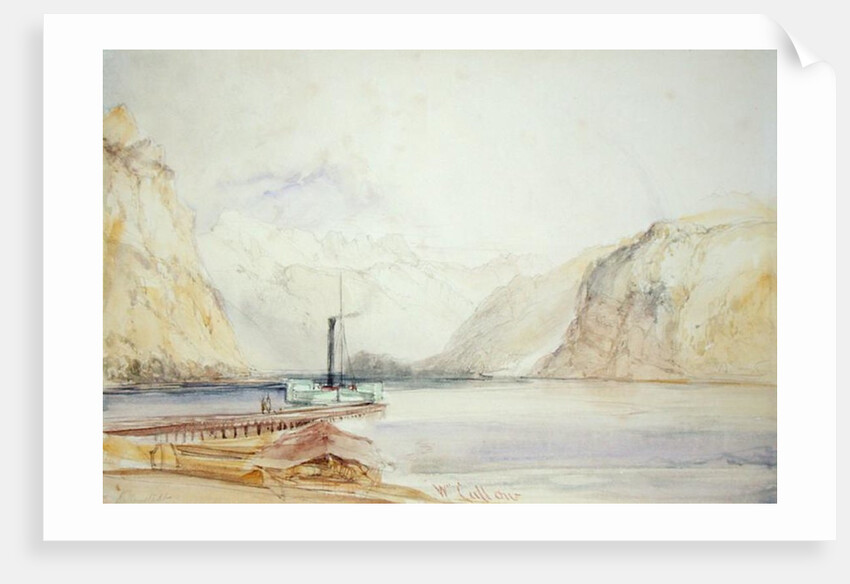 Wallenstadt, from Wesen, Switzerland by William Callow