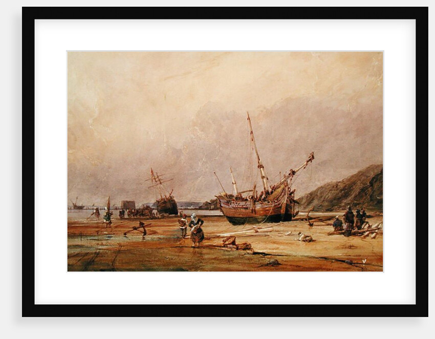 Calais Sands, 1831 by Francois Louis Thomas Francia
