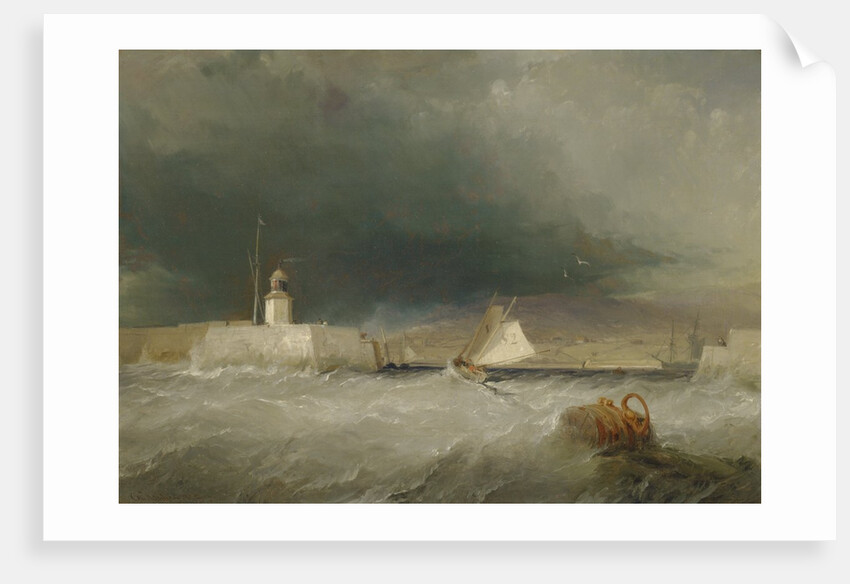 Port on a Stormy Day, 1835 by George the Elder Chambers