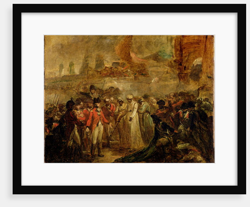 The Surrender of the Two Sons of Tipu Sahib, Sultan of Mysore, to Sir David Baird, c.1800 by Henry Singleton