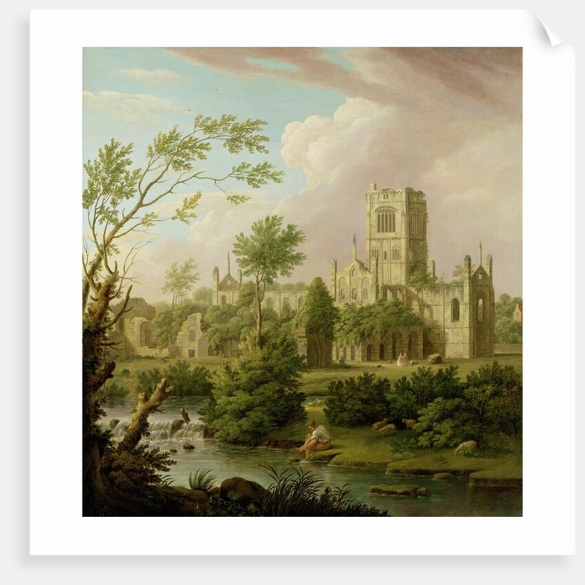 Kirkstall Abbey, Yorkshire, 1747 by George Lambert