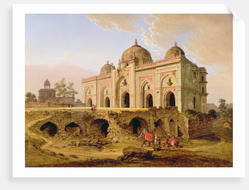 The Qal' A-l-Kuhna Masjid, Purana Qila, Delhi, c.1823 by Robert Smith