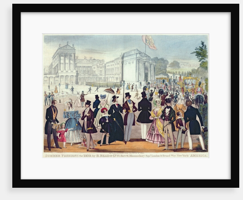 The Queen's Return from the House of Lords, 1839 by English School