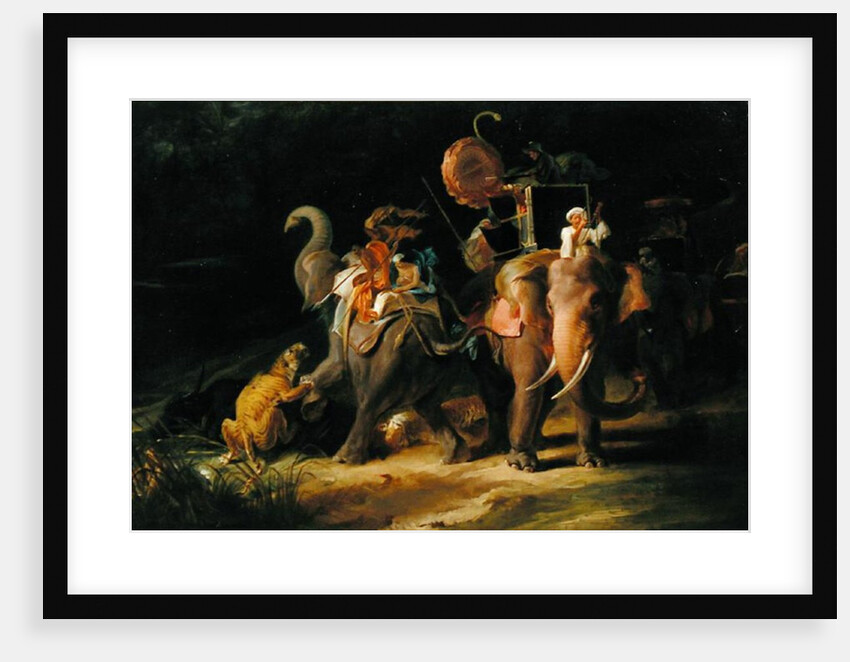 Tiger Hunting in the East Indies, 1798 by Thomas Daniell