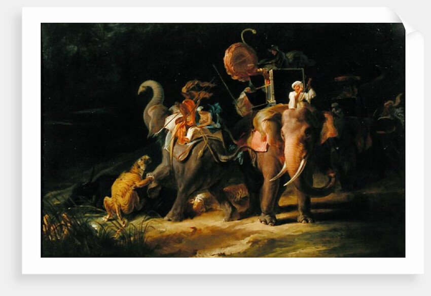 Tiger Hunting in the East Indies, 1798 by Thomas Daniell