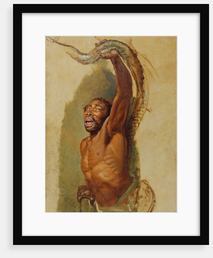 Man Struggling with a Boa Constrictor, Study for 'Liboya Serpent Seizing its Prey', c.1803 by James Ward