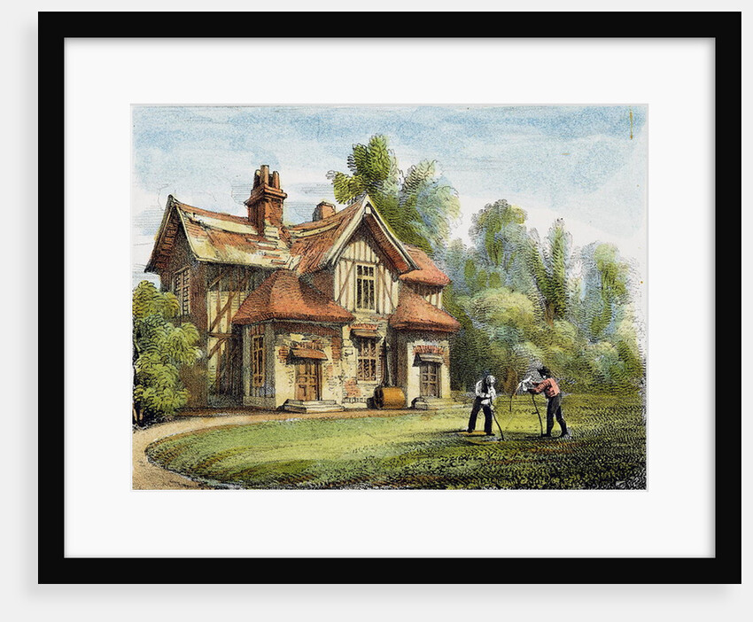Queen's Cottage, Richmond Gardens by George Ernest (after) Papendiek
