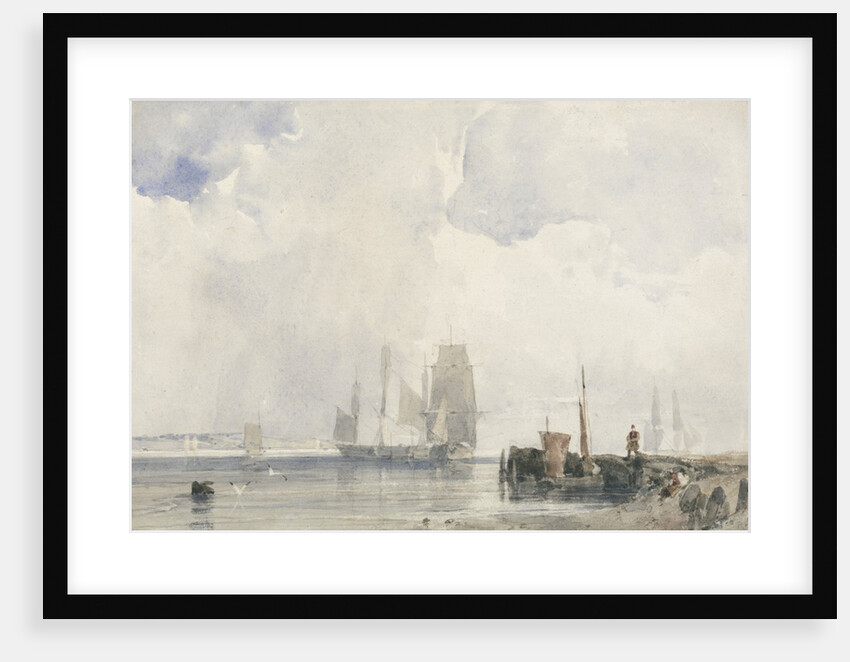 Shipping on an Estuary by Richard Parkes Bonington