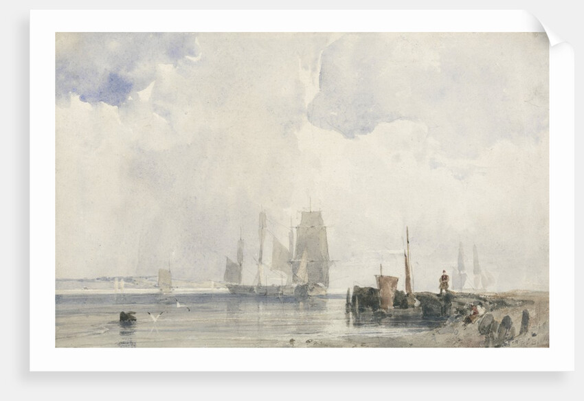 Shipping on an Estuary by Richard Parkes Bonington