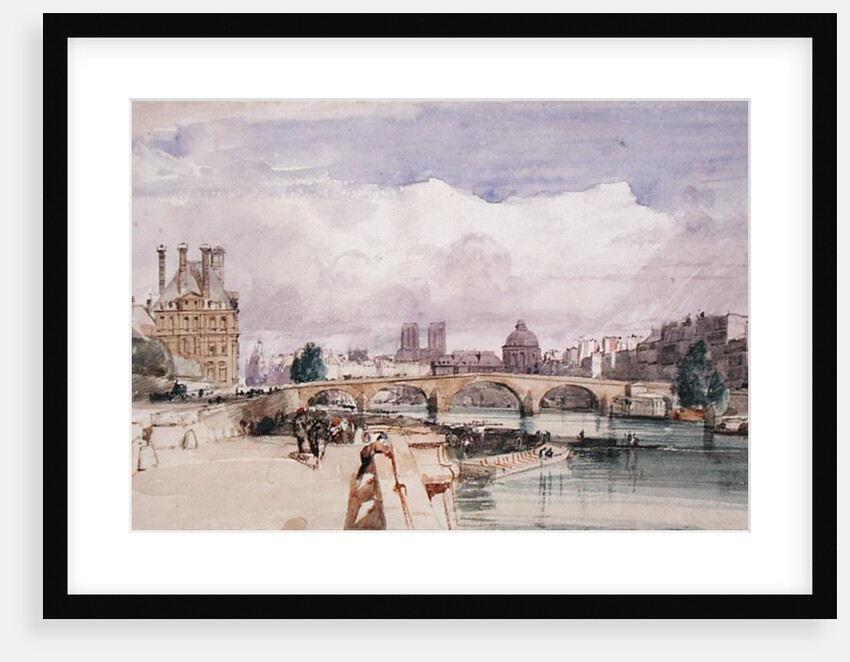Le Pont Royal, Paris, c.1828 by Thomas Shotter Boys