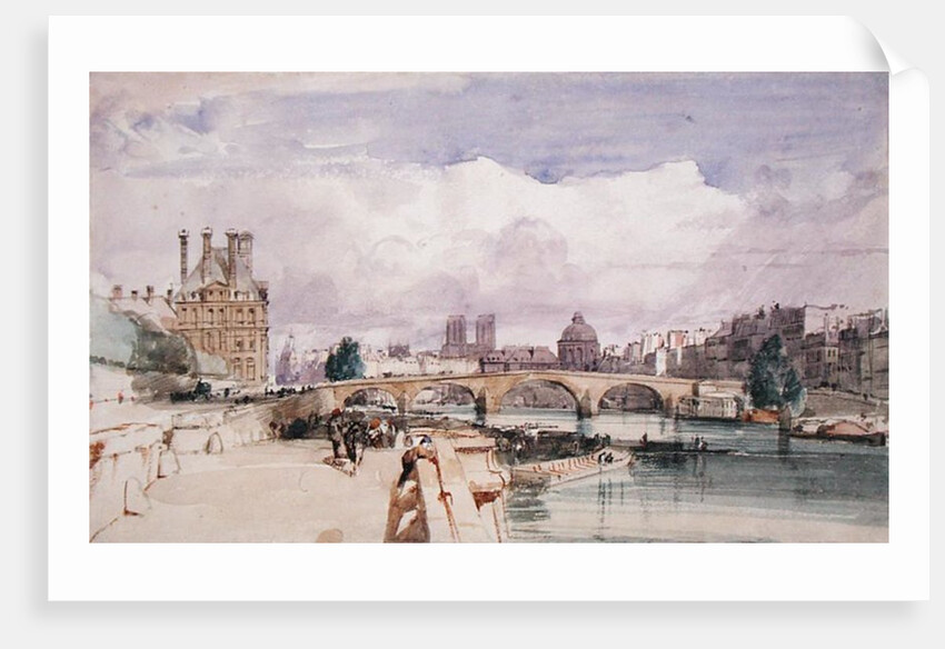 Le Pont Royal, Paris, c.1828 by Thomas Shotter Boys