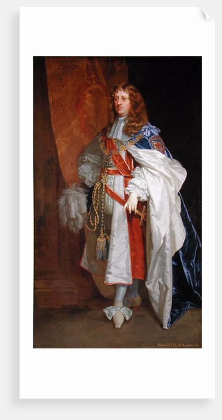 Edward Montagu, 1st Earl of Sandwich, c.1660-65 by Peter Lely