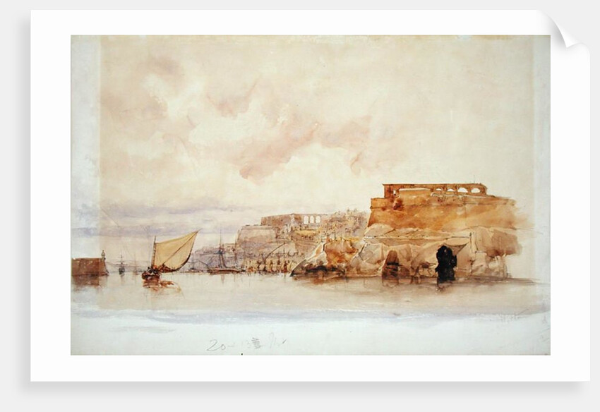 Coast Scene with Sailing Boats by James Holland