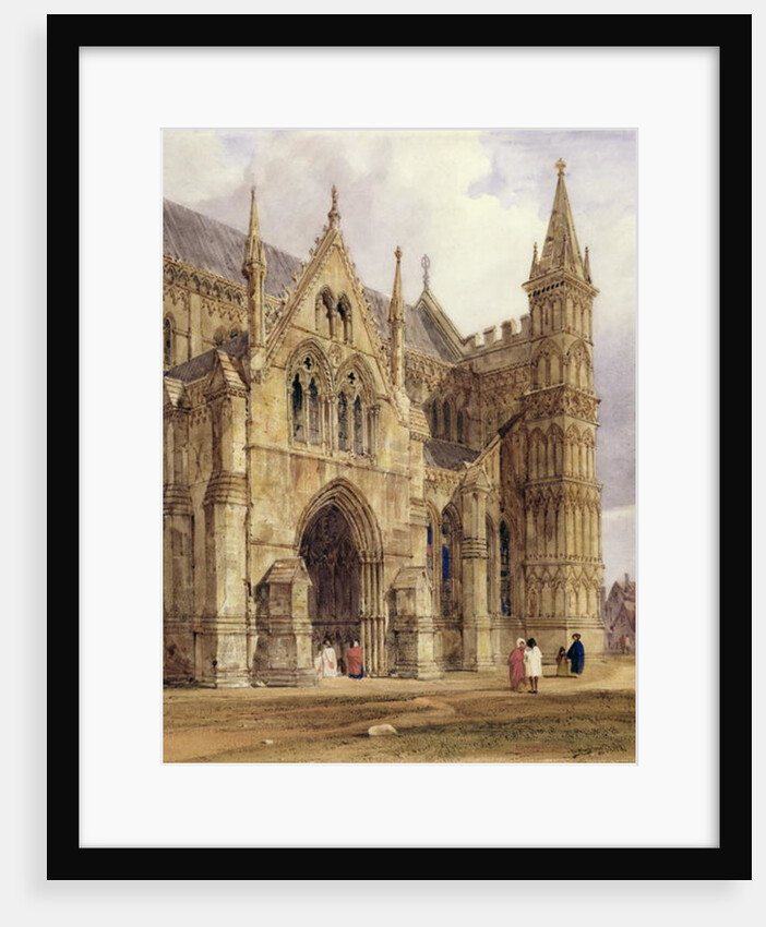 The North-West Porch of Salisbury Cathedral, 1832 by Thomas Shotter Boys