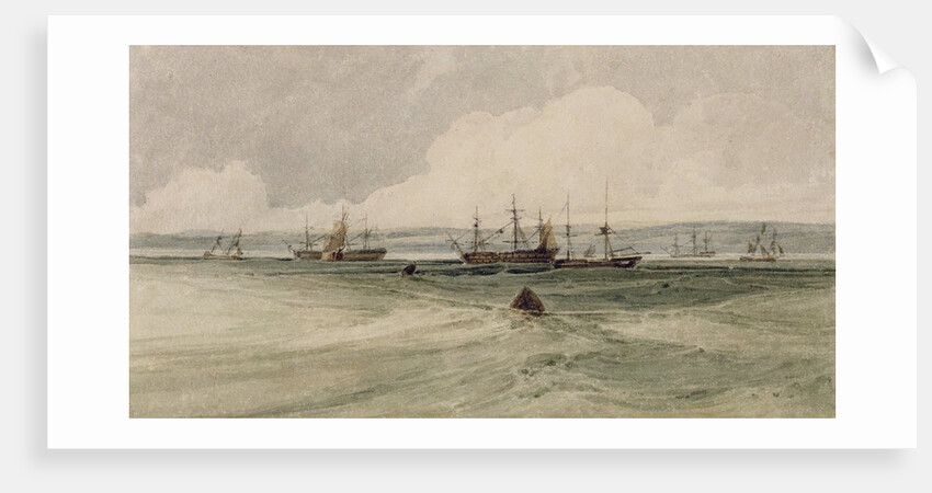 View of Sheerness by Francois Louis Thomas Francia