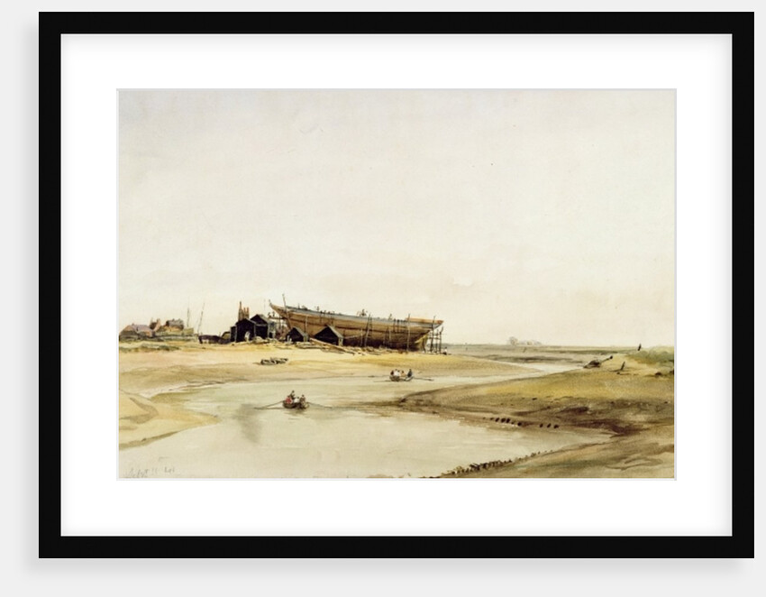 Ship Building by William Callow