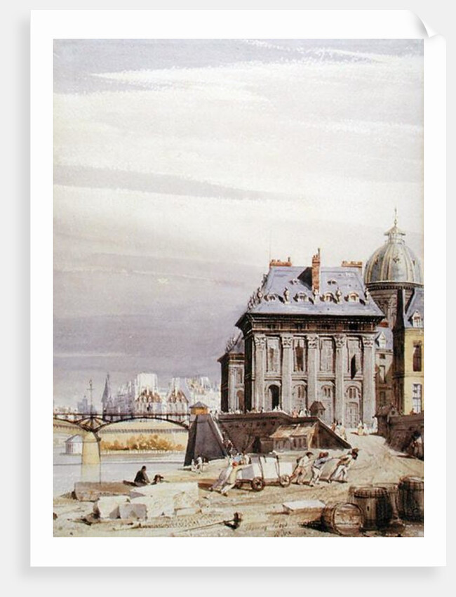 L'Institut de France, Paris, 1830 by Thomas Shotter Boys