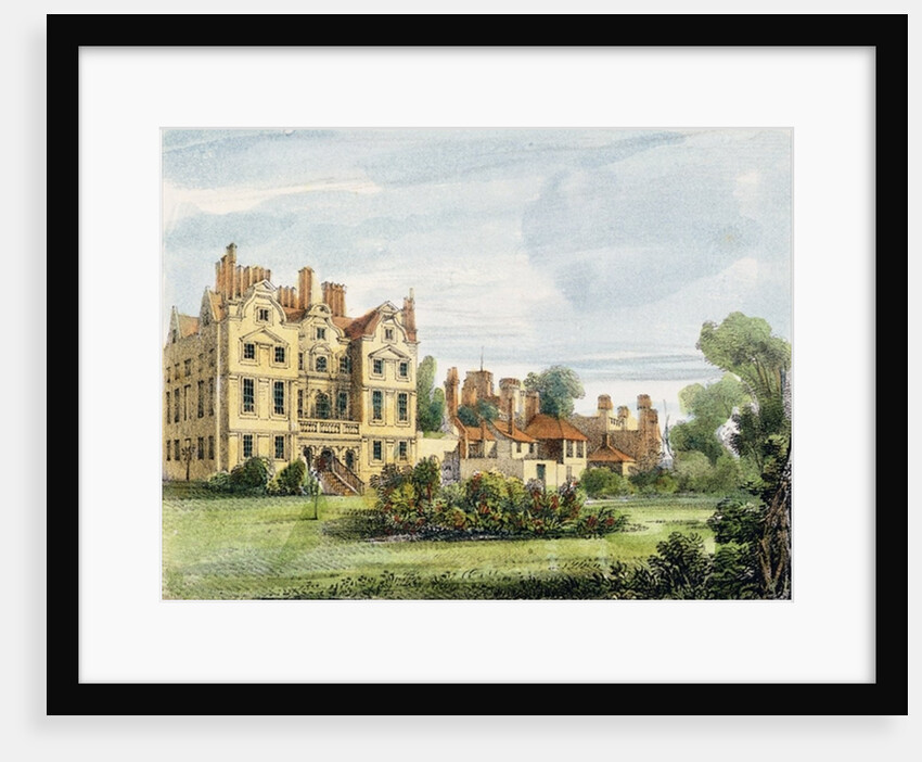 North Front, Old Palace by George Ernest (after) Papendiek