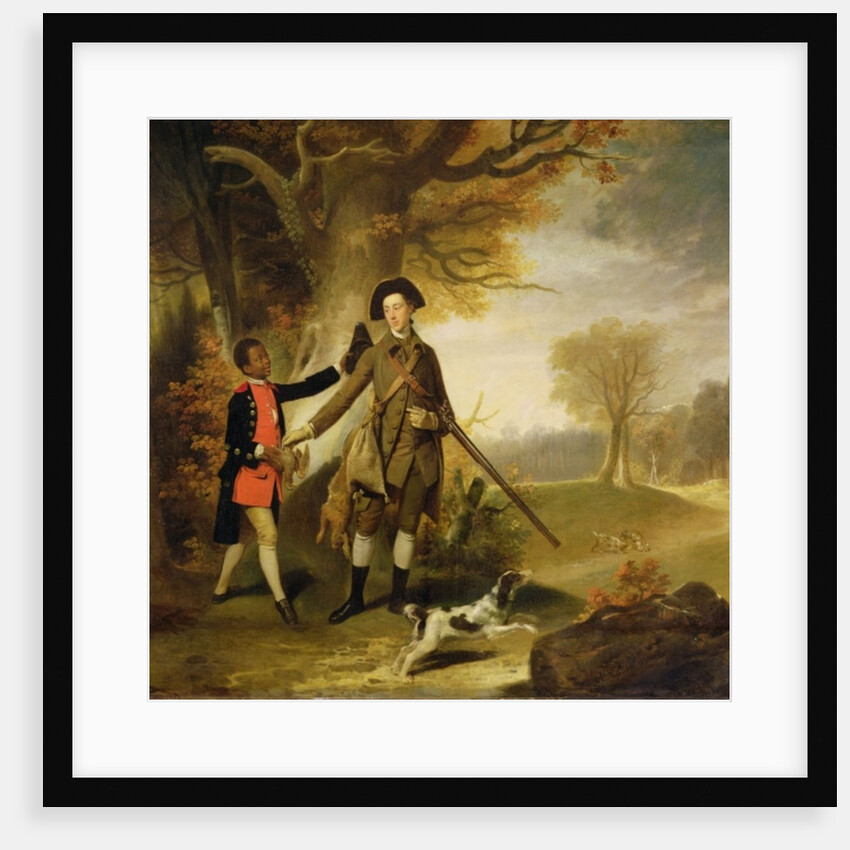 An Unknown Man, perhaps Charles Goring of Wiston, out Shooting with his Servant, c.1765 by Unknown artist