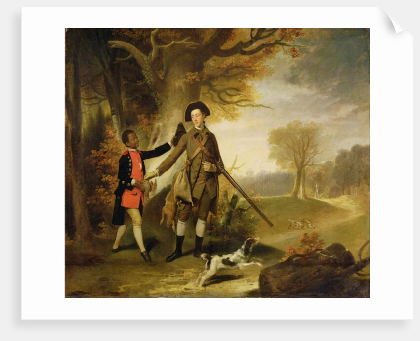 An Unknown Man, perhaps Charles Goring of Wiston, out Shooting with his Servant, c.1765 by Unknown artist